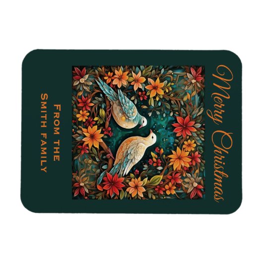 Two Turtle Doves Magneet (Horizontaal)