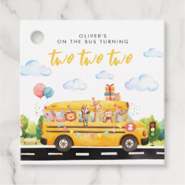 Two Two Two School Bus Bedankjes Labels