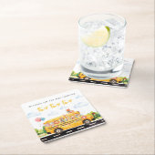 Two Two Two School Bus Kartonnen Onderzetters (Insitu)