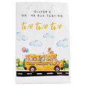 Two Two Two School Bus Medium Cadeauzakje (Voorkant)