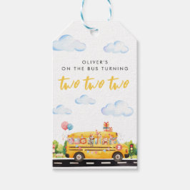 Two Two Two Schoolbus Cadeaulabel