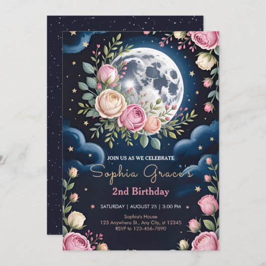 Two Under the Moonlight Kaart (Voorkant / Achterkant)