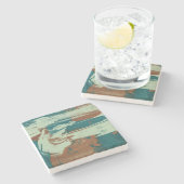 Two Up North Stenen Onderzetter (Zijkant)