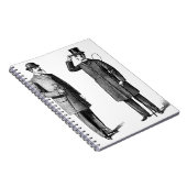 Two victorian gentlemen notitieboek (Rechterzijde)