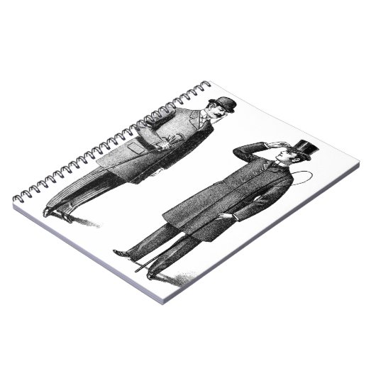 Two victorian gentlemen notitieboek (Linkerzijde)