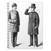 Two victorian gentlemen notitieboek (Voorkant)