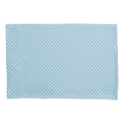 Two views of a textured woven fabric in light blue kussensloop (Voorkant)