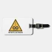 Two Wheels Infinite Detours Cycling Bagagelabel (Voorkant horizontaal)