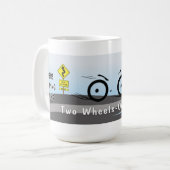 Two Wheels One Love Koffiemok (Voorkant links)