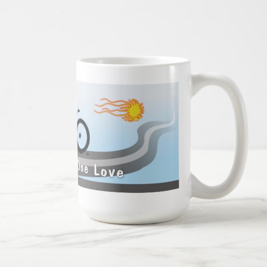 Two Wheels One Love Koffiemok (Rechts)