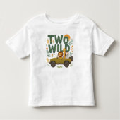 TWO WILD - 2e verjaardagsshirt voor peuters Kinder Shirts (Voorkant)