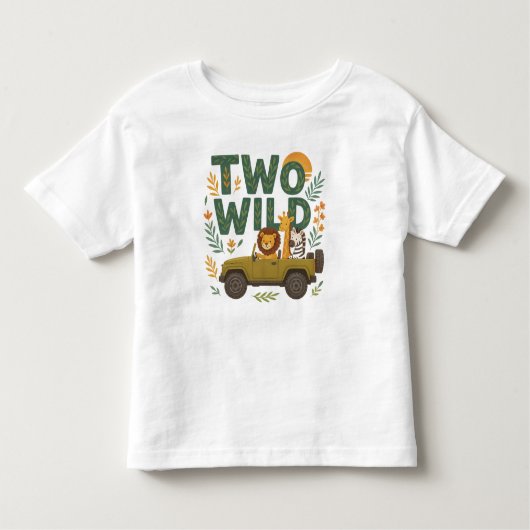 TWO WILD - 2e verjaardagsshirt voor peuters Kinder Shirts (Voorkant)