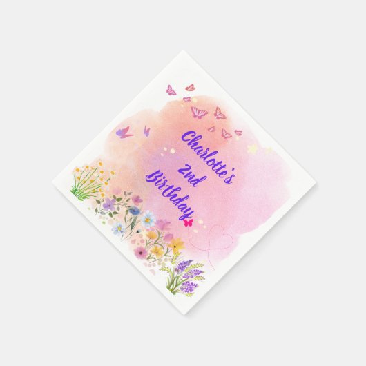 Two Wild & Full of Wonder: het tweede verjaardagsf Servet (Hoek)