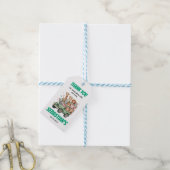 Two Wild Safari Animal 2nd Birthday Party Cadeaulabel (Met Touw)