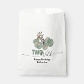 Two Wild Tropical Giraffe Animal Birthday Party Bedankzakje (Voorkant)