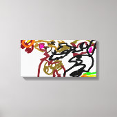 Two wolves Autumn Canvas Afdruk (Voorkant)