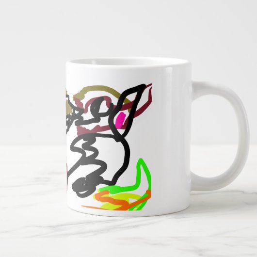 Two wolves Autumn Grote Koffiekop (Rechts)