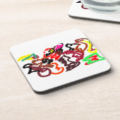 Two wolves autumn lover   bier onderzetter (Linkerzijde)