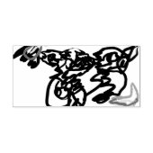 Two wolves Autumn Rubberstempel (Afrduk)