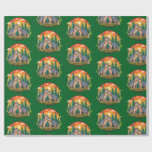 Two wolves cadeaupapier (Vlak)