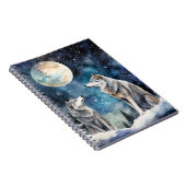 Two Wolves in Winter Notitieboek (Rechterzijde)