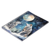 Two Wolves in Winter Notitieboek (Linkerzijde)