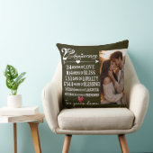 Two Years Down Forever to Go Romantic Gift Kussen (Stoel)