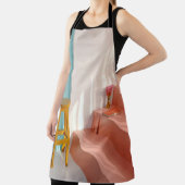 Two yellow wooden bar stools schort (Insitu)