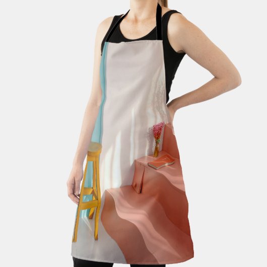 Two yellow wooden bar stools schort (Insitu)