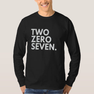 TWO ZERO SEVEN Netnummer 207 Portland ME Maine USA T-shirt