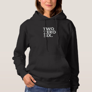 TWO ZERO SIX Netnummer 206 Seattle WA Washington V Hoodie