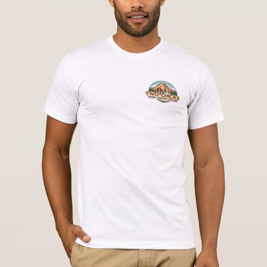 TwoChicks T-Shirt (Twee Stokken Klein Logo) (Voorkant)