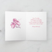 Twodles, balletmeisjes, 2e verjaardag kaart (Binnen)