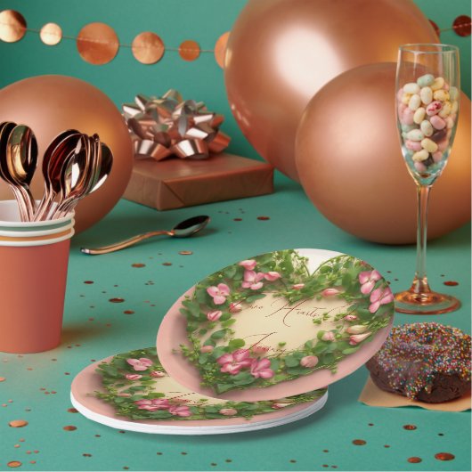 #TwoHearts, OneJourneyPaperPlate Papieren Bordje (Multi)