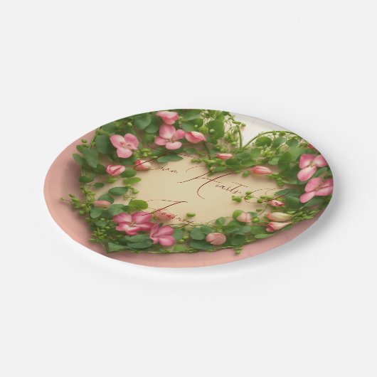 #TwoHearts, OneJourneyPaperPlate Papieren Bordje (Gekanteld)