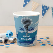 Twonado Twister Tornado Blue Grunge Birthday Papieren Bekers