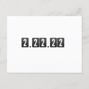 Twosday Dinsdag Februari 2-22-22 Wiskundeleraar Be Briefkaart