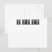 Twosday Dinsdag Februari 2-22-22 Wiskundeleraar Briefkaart (Voorkant / Achterkant)