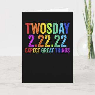 Twosday Tuesday February 22 2022 2-22-22 Kaart