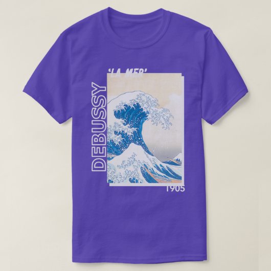 twoset violin debussy la mer 1905 t-shirt (Design voorkant)