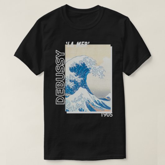 twoset violin debussy la mer 1905 t-shirt (Design voorkant)