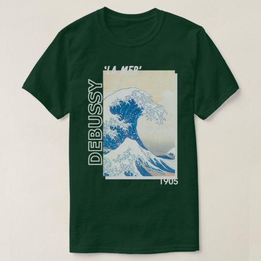 twoset violin debussy la mer 1905 t-shirt (Design voorkant)