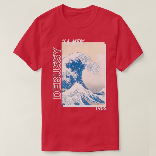 twoset violin debussy la mer 1905 t-shirt (Design voorkant)