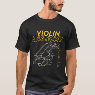 Twoset Violin Viool Anatomie Tekening Diagram Limi T-shirt