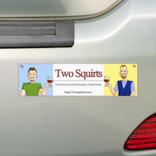 TwoSquirts Bumpersticker (Op auto)