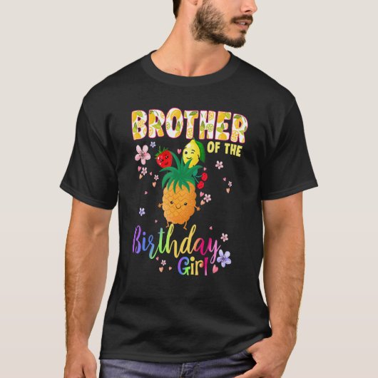 Twotti Fruitig thema Broer van de Verjaardags Meis T-shirt (Voorkant)