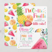 Twotti Fruitt Birthday Uitnodiging (Voorkant / Achterkant)