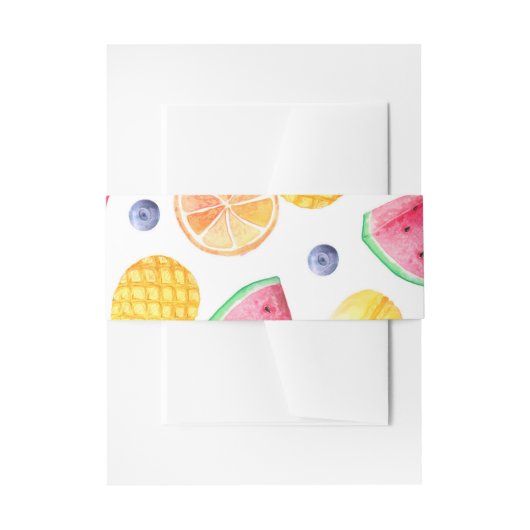 Twotti Fruitti Belly Band Uitnodigingen Wikkel (Voorkant Voorbeeld)