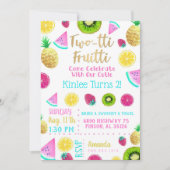 TWOtti Fruitti Birthday Uitnodiging (Voorkant)