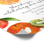 Twotti Fruitti Cutie Citrus Fruit 2e verjaardag Poster (Hoek)